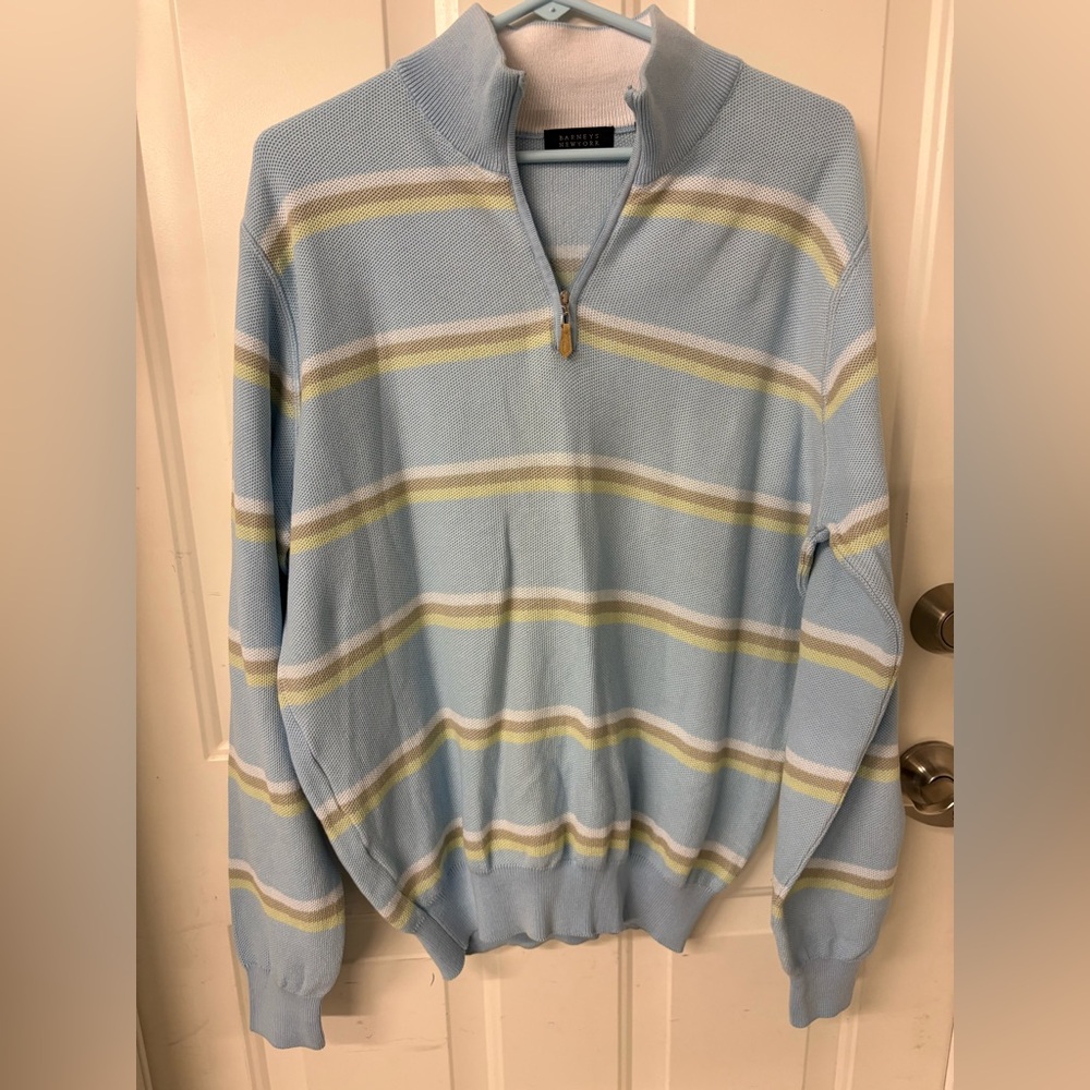Barney’s New York Sz L striped sweater 
Men’s